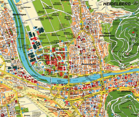 Heidelberg Map and Heidelberg Satellite Images