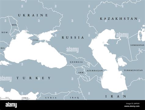 Caspian Sea On World Map