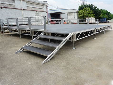 Adjustable Movable Portable Aluminum Stage Platform with Step Stair for ...