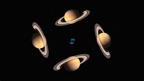 Planet Saturn Rotation Hologram HD with Saturn Sounds - YouTube