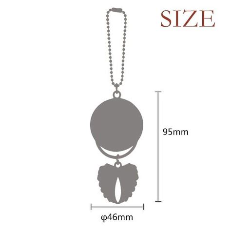 Chinese Japanese Style Asia Wave Dot Pattern Car Keychain Angel Wing Pendant - Walmart.com