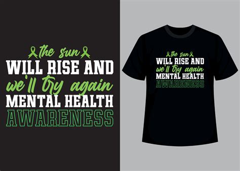 Mental health awerness typography t shirt design 21471403 Vector Art at Vecteezy