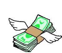 Flying Money Animated Gif