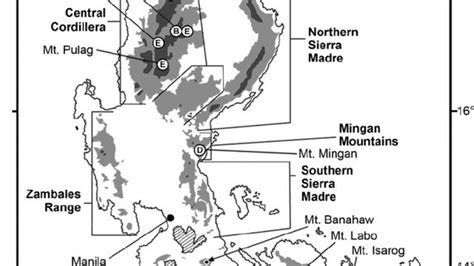 Calabarzon Physical Map