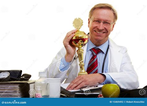 Doctor winning an award stock photo. Image of people - 15469492