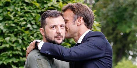 Zelensky's face after meeting Macron has become an instant meme | indy100