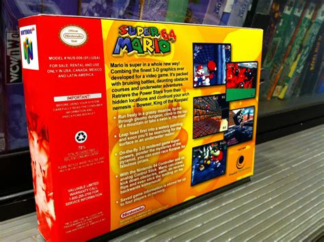 Super Mario 64 | Box My Games! Reproduction game boxes