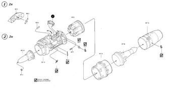 1/48 Aires Me-262 engine set inbox preview by Andreas 'Goggo' Gordes