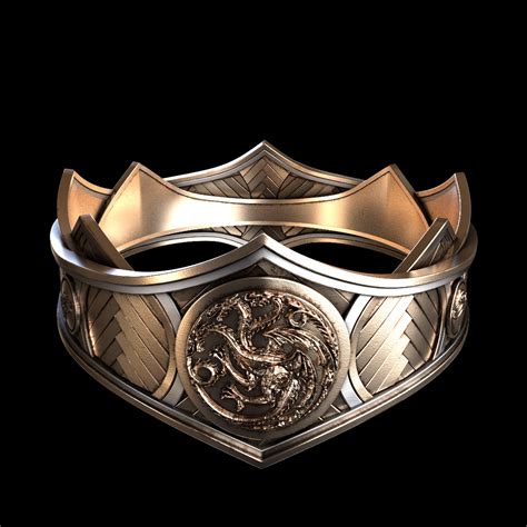 STL file Viserys Targaryen Crown - Show Accurate: House of the Dragon ...