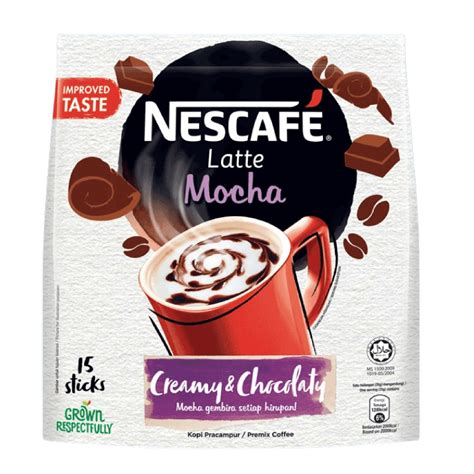 Nescafe 3 in 1 MOCHA Coffee Latte - Instant Coffee Packets - Single ...