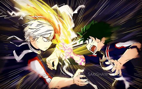 HD wallpaper: Anime, My Hero Academia, Izuku Midoriya, Shoto Todoroki ...