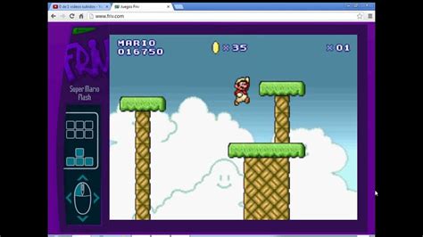 jugando al mario bross flash (de la pagina de juegos de friv.com) - YouTube