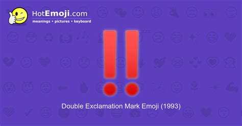 ‼️ Double Exclamation Mark Emoji Meaning with Pictures: from A to Z