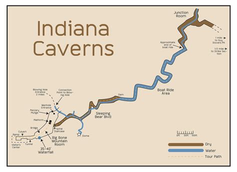 Cave Map - Indiana Caverns