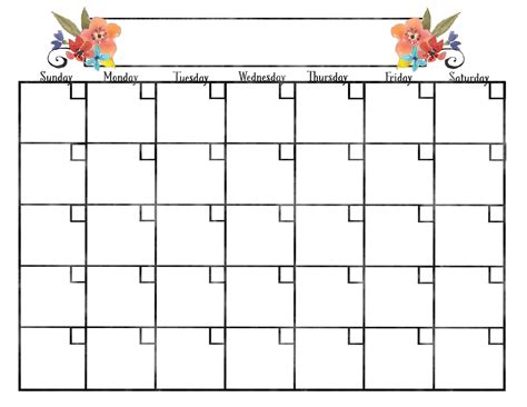 Cute Printable Calendar - Printable Calendar