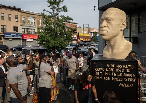 George Floyd statue in Brooklyn vandalized; police investigate as hate ...