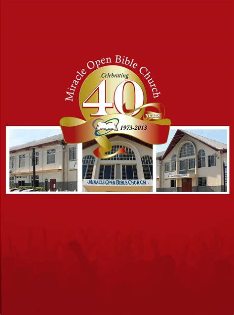 Miracle Open Bible Church 40th Anniversary Magazine- 2013 by Gayle ...