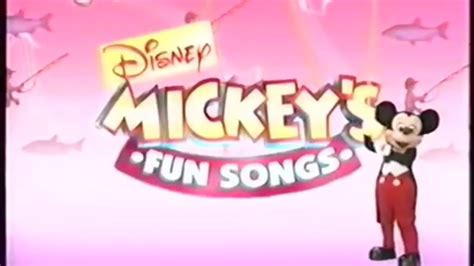 Mickey's Fun Songs vhs promos 1994-95 - YouTube