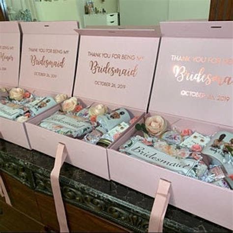 Bridesmaid Gift Box Personalized Bridesmaids Proposal | Etsy in 2020 | Bridesmaid gift boxes ...