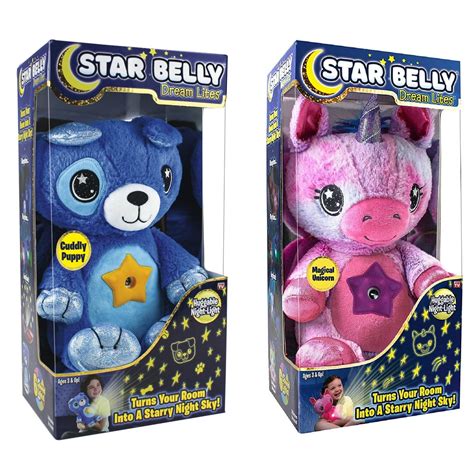 Star Belly - Star Belly Dream Lites, Stuffed Animal Night Light, Shimmering Rainbow Unicorn ...