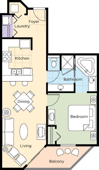 Wyndham Ocean Boulevard 2 Bedroom Deluxe Floor Plans | www.resnooze.com