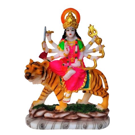 Marble Shera Durga Statue, Home at Rs 2200 in Meerut | ID: 26506386188