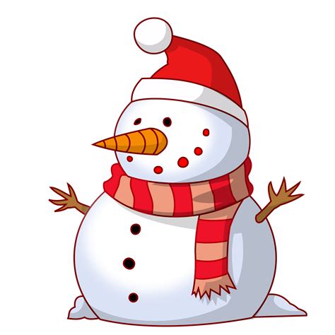 Happy Snowman Clip Art