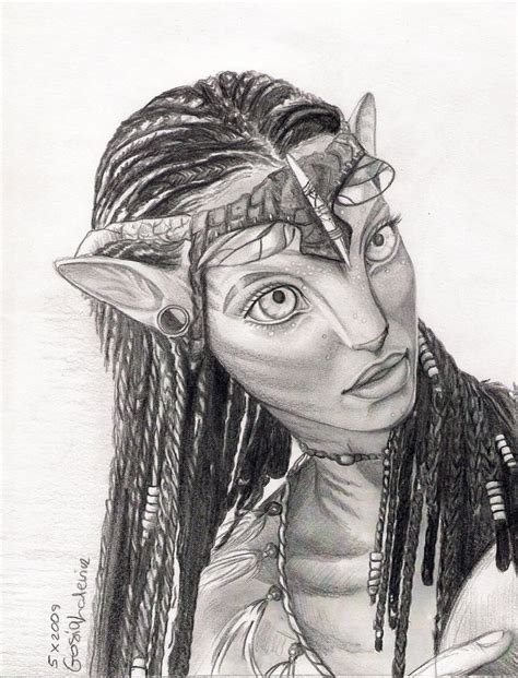 Avatar Fan Art: Neytiri drawing | Avatar fan art, Sketches, Character art