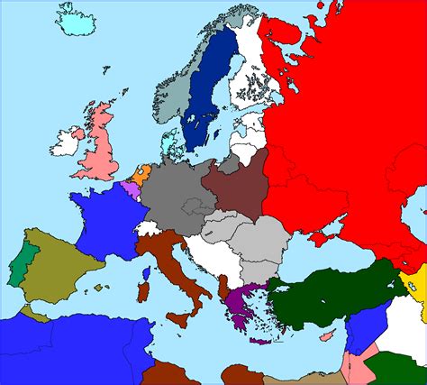 Blank Map Of Europe 2022