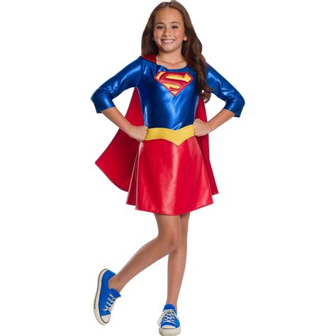 Halloween DC Super Hero Girl's Supergirl Deluxe Child Costume - Walmart.com - Walmart.com