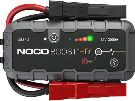 NOCO Boost HD GB70, 12V 2000A Booster Batterie Voiture, UltraSafe Lithium Jump Starter, et Pack ...