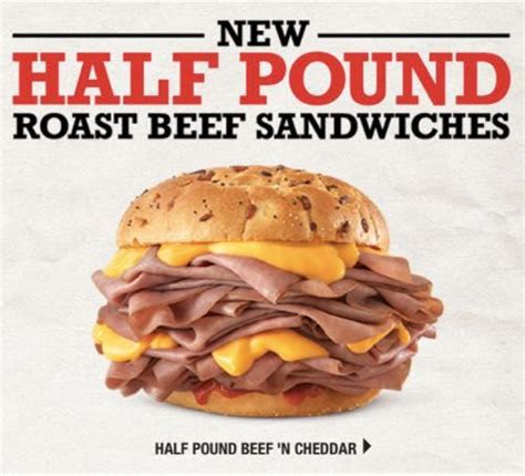 Arbys Half Pound Beef And Cheddar - Beef Poster