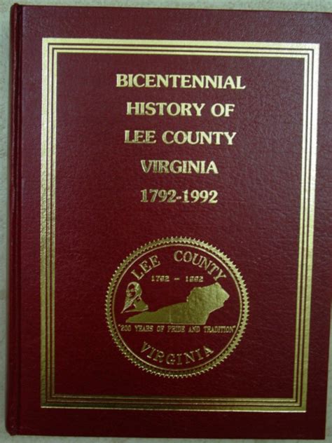 Bicentennial History of Lee County, Virginia 1792-1992 | Lee county ...