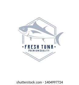 Fresh Tuna Logo Design Template Stock Vector (Royalty Free) 1404997724 ...