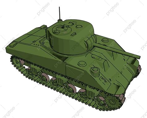 Military Tanks Vector PNG Images, Green Military Tank Vector Illustration, Equipment, Machine ...