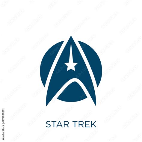 star trek vector icon. star filled flat symbol for mobile concept and ...