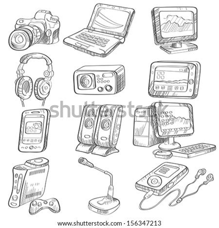 Gadgets Drawing Stock Images, Royalty-Free Images & Vectors | Shutterstock