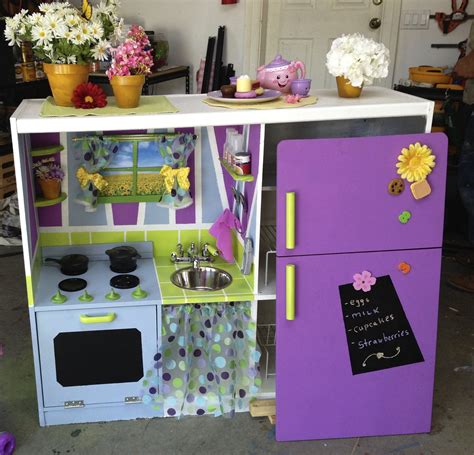 PART ONE Toddlers DIY Play Kitchen - DIY by Tanya Memme (As Seen On Home... | Kids play kitchen ...