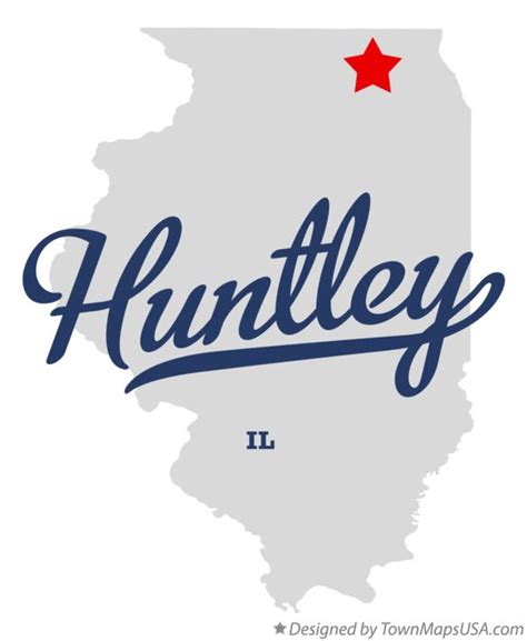 Map of Huntley, IL, Illinois