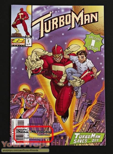 Jingle All The Way 'Turbo Man' #1 comic book cover original movie prop