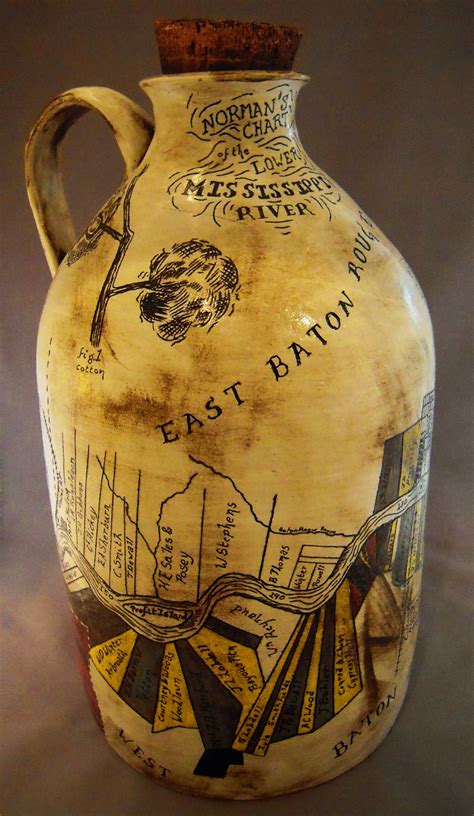 Norman's Chart Jug - Mallory Rose - Collection of Ron & Teri Goode Folk Pottery, Pottery Form ...