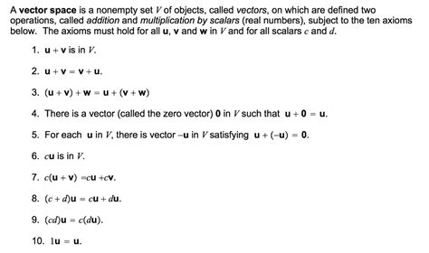 Solved Determine, using the 10 vector space axioms, whether | Chegg.com