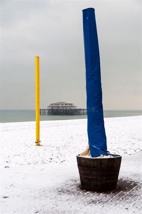 Brighton beach in winter stock photo. Image of seaside - 37223842