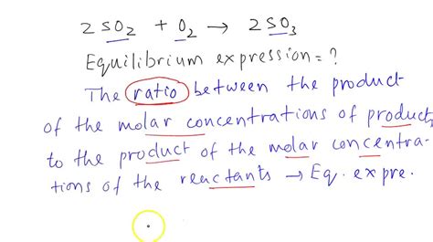 SOLVED: The correct equilibrium expression for the reaction of sulfur ...