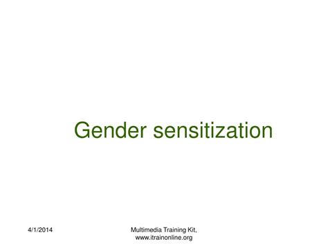 PPT - Gender sensitization PowerPoint Presentation, free download - ID:595079