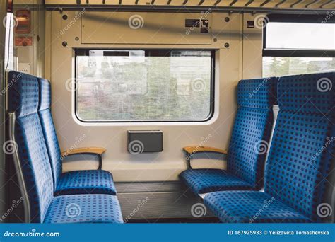 Inside the Wagon Train Germany, Dusseldorf. Empty Train Interior Stock ...