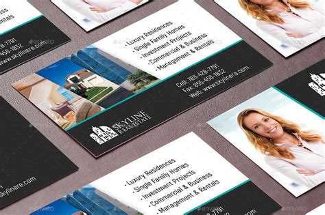 Real Estate Business Card Template by Godserv2 | GraphicRiver