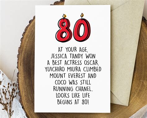 Funny 80th Birthday Card Printable 80th Birthday Gift for Men - Etsy