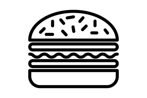 Illustration Graphic of Burger Icon Graphic by zAe · Creative Fabrica