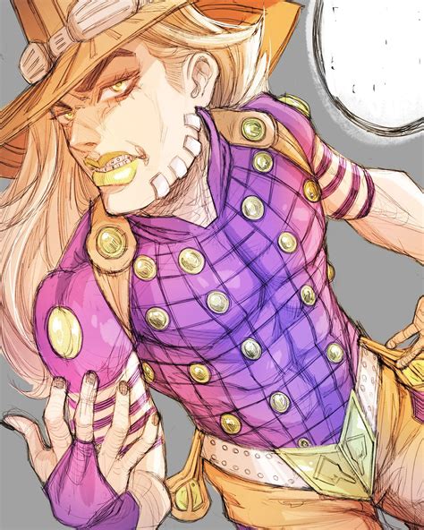 [Fanart] of Gyro Zeppeli that I did using procreate. : r/StardustCrusaders